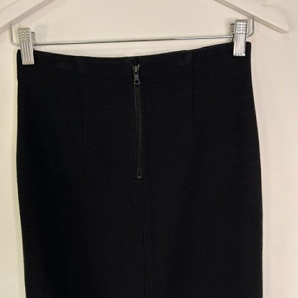 Alice + Olivia Employed Black and White Stretch Knit Pencil Skirt - Picture 5 of 8